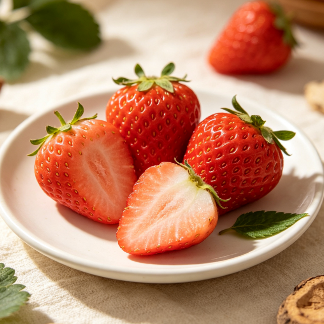 Organic strawberries