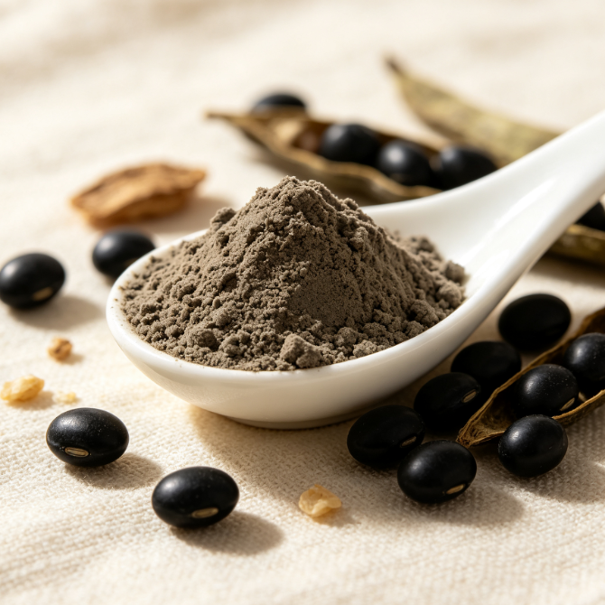 Organic black bean powder